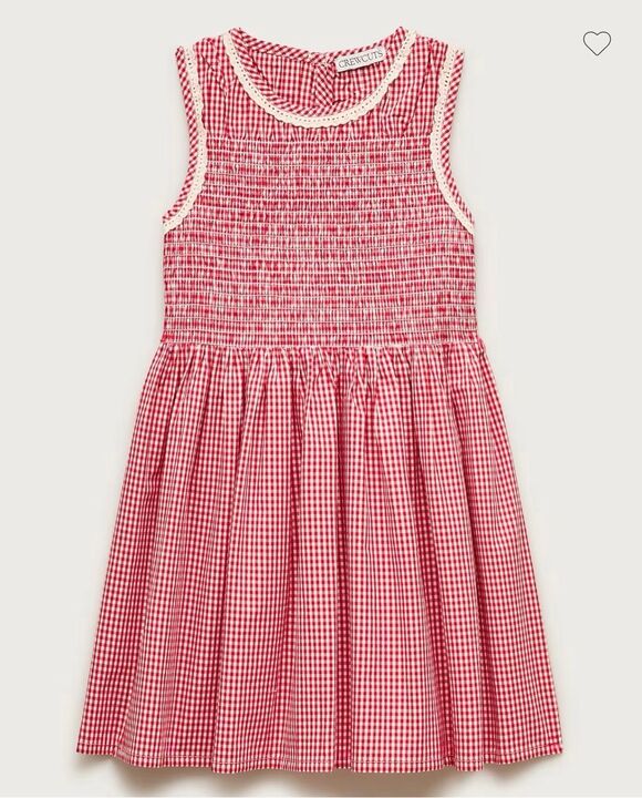 Crewcuts Other - CREWCUTS red gingham laced A -line dress NWT size 12